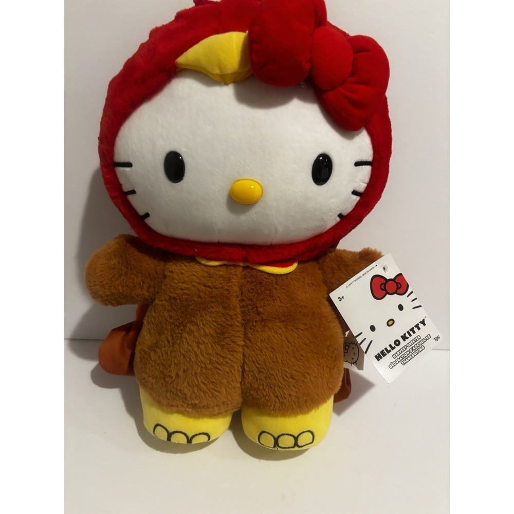 NWT Hello Kitty Thanksgiving Turkey Musical Dancing Side Stepper New Stuffy